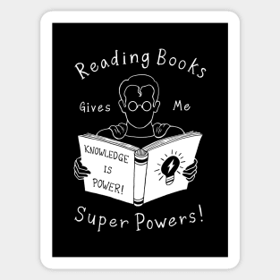 Books Give Me Super Powers! Sticker